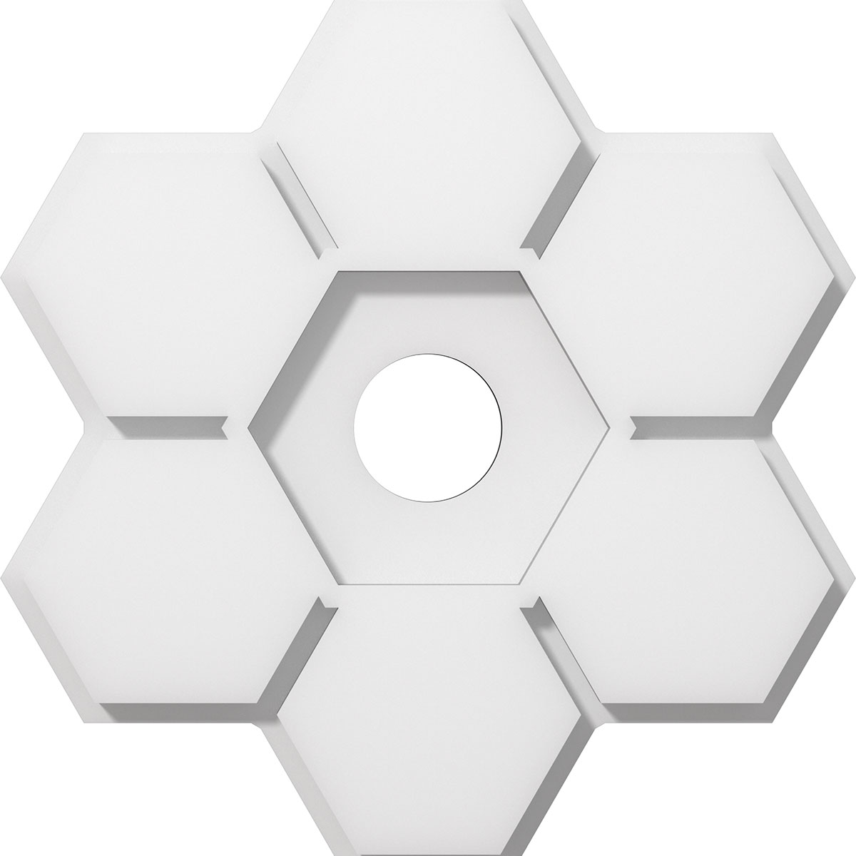 Cmp12dy-02000 12 In. Od X 2 In. Id Square Daisy Architectural Grade Pvc Contemporary Ceiling Medallion