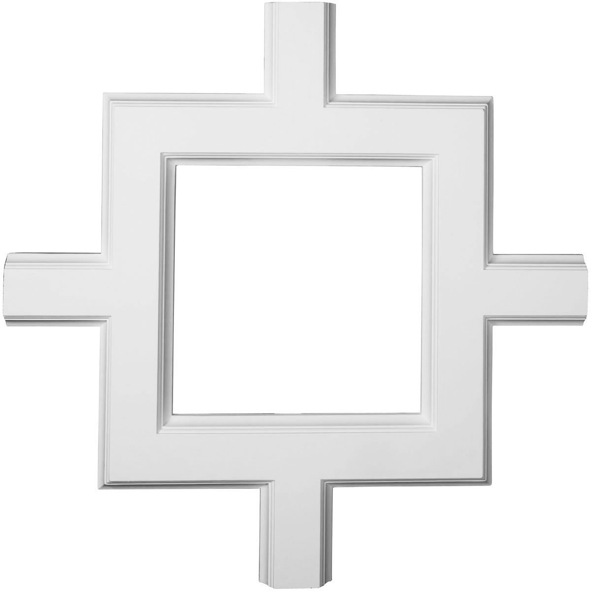 36 X 2 X 36 In. Inner Square Intersection For 5 Traditional Coffered Ceiling System
