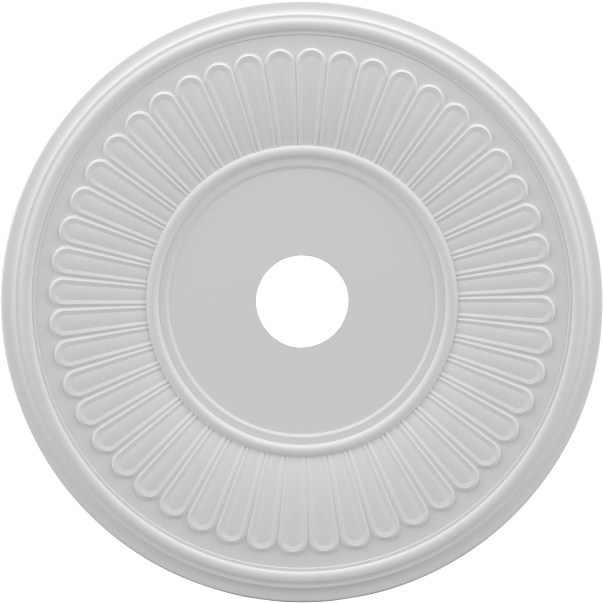22 X 3.5 X 1 In. Berkshire Thermoformed Pvc Ceiling Medallion - 10.125 In.