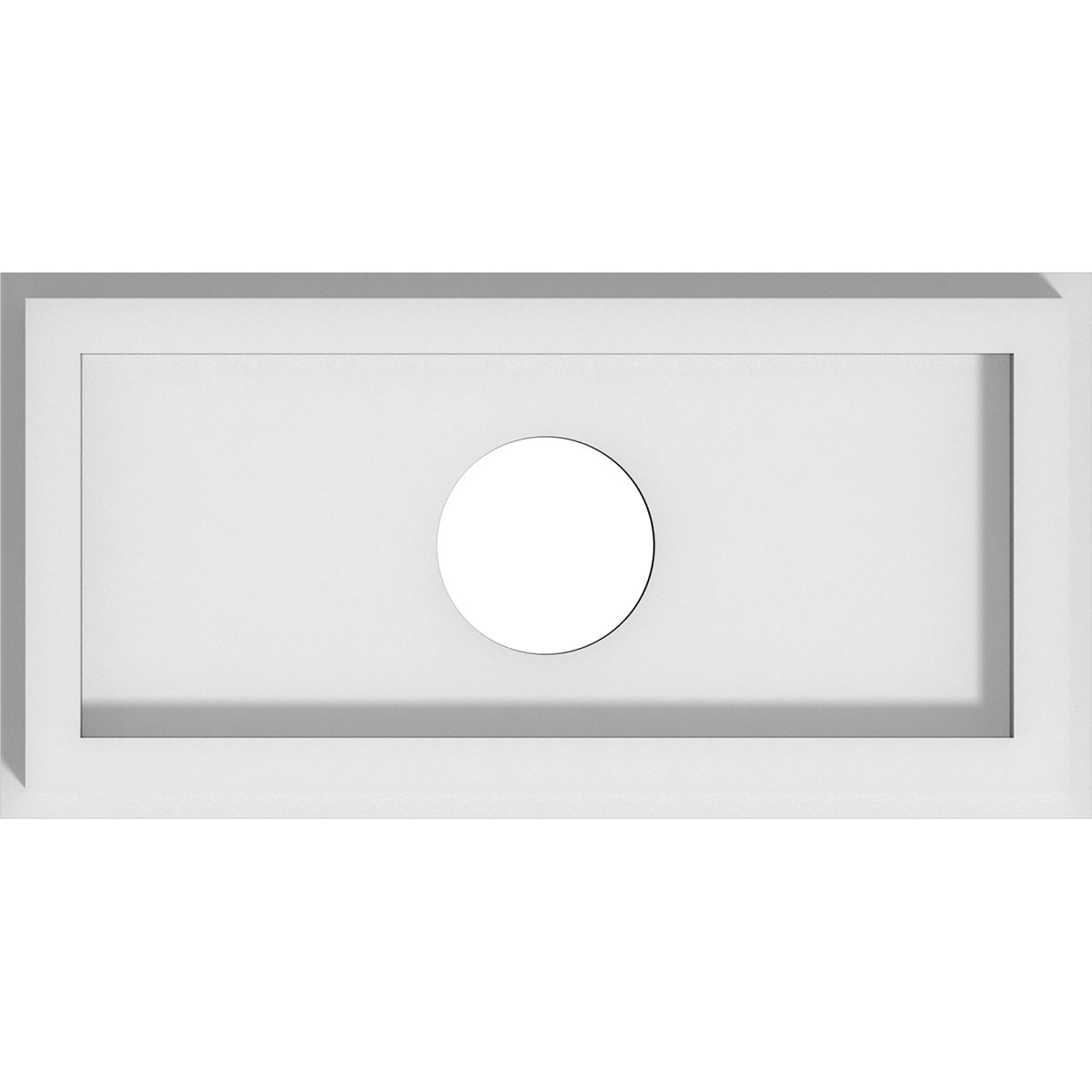 Cmp10x5re-02000 2 In. Id X 3.5 In. Rectangle Architectural Grade Pvc Contemporary Ceiling Medallion