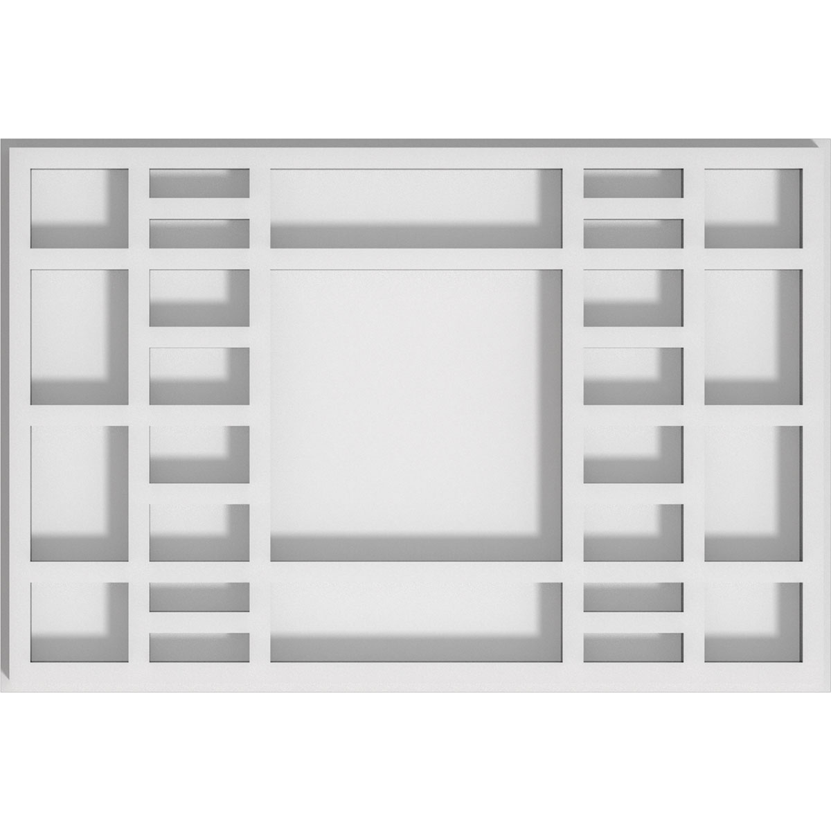 Cmp10x6bx 6.62 X 10 In. Rectangle Beaux Architectural Grade Pvc Contemporary Ceiling Medallion