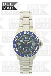 Del Mar 50369 Women Silver Watch With Blue Dial