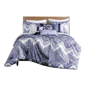 21808q-queen Size Queen Size Ewing Embroidery Comforter Set - 7 Piece