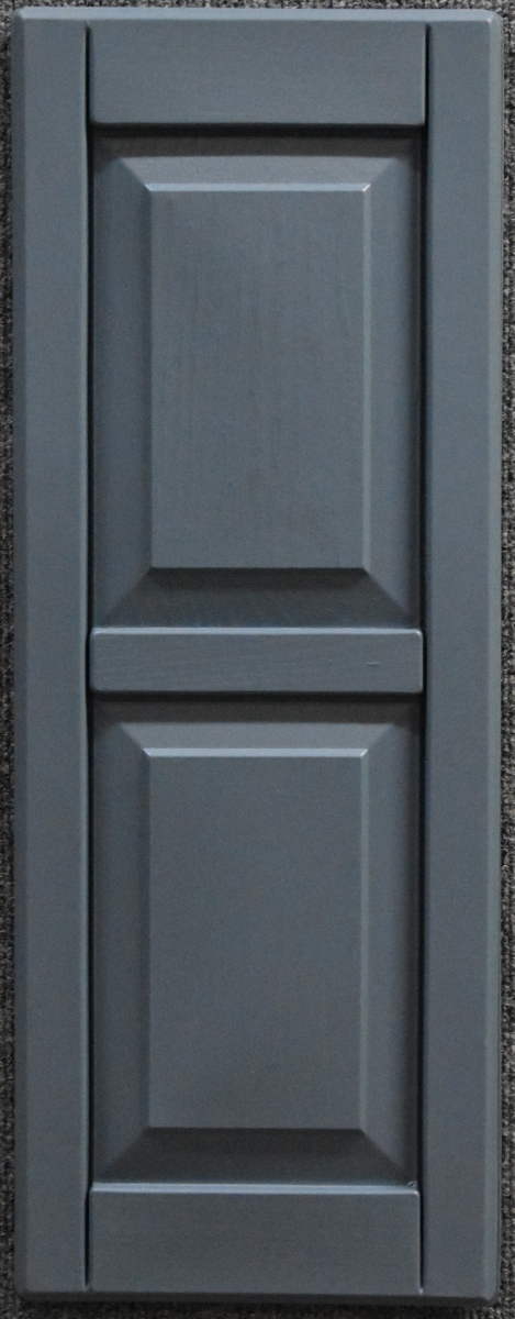 P1271bu-fh 12 X 71 In. Raised Panel Exterior Decorative Shutters, Colonial Blue