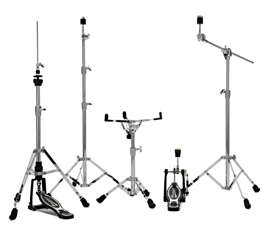 27349 Single Braced Hardware Pack - Snare, Cymbal, Hi-Hat, Cowbell, Pedal - 5 Piece