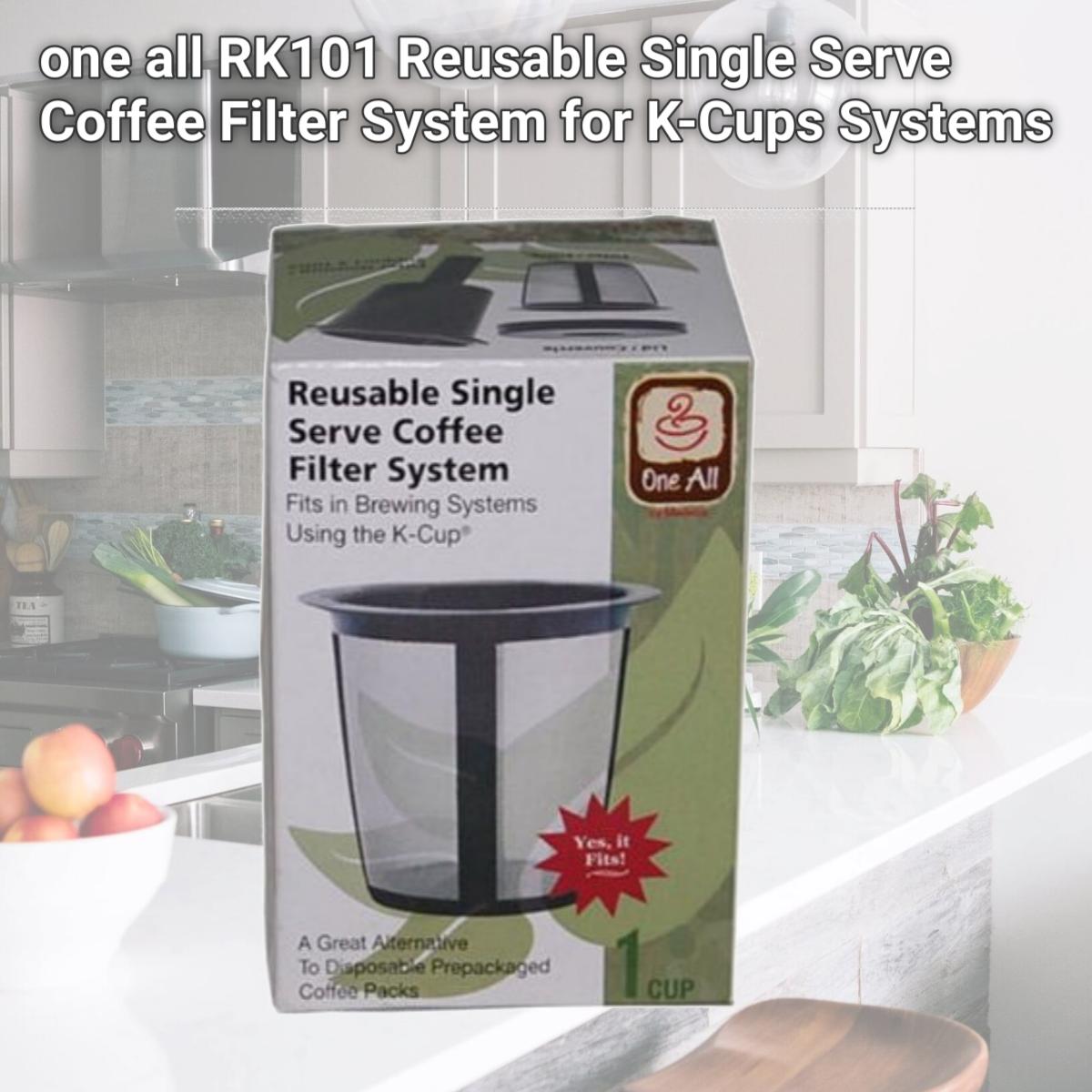 Picture of one all RK101 Reusable Single Serve Coffee Filter System for K-Cups Systems