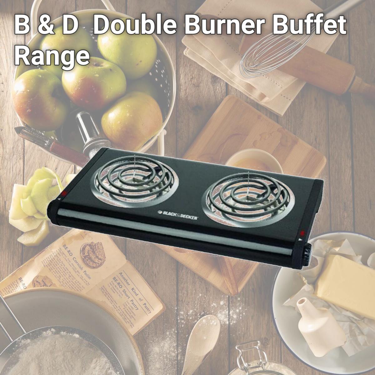 Picture of B & D Db1002B Double Burner Buffet Range