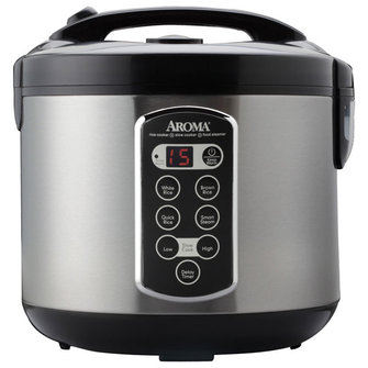 Arc-2000asb 10 Cup Cool-touch Digital Rice Cooker, Food Steamer & Slow Cooker