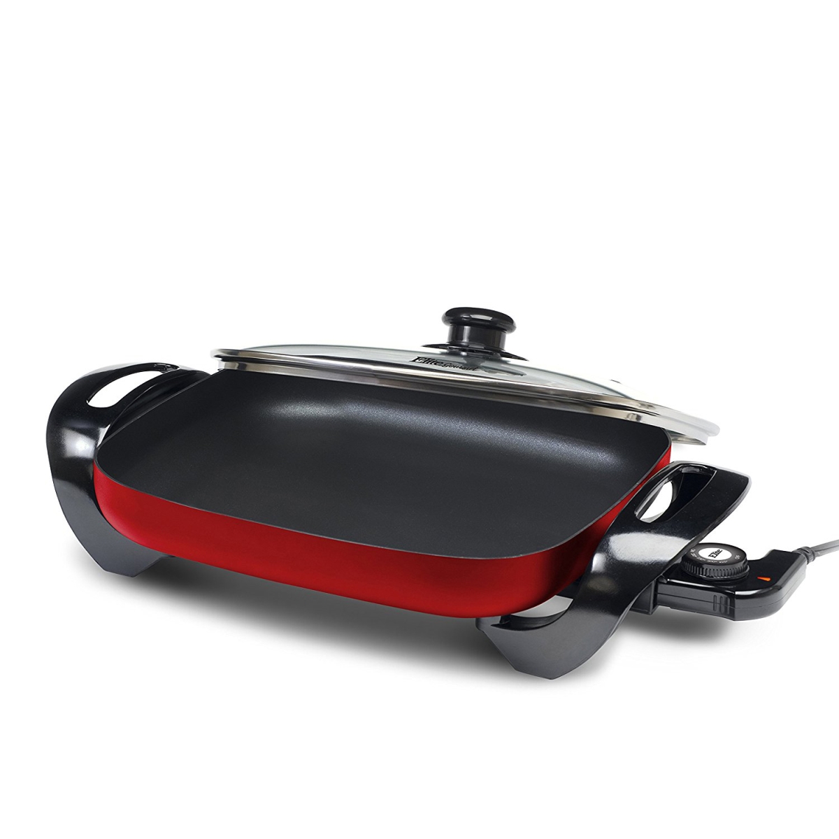 Eg1500r 15 & 12 In. Maximatic Electric Skillet With Glass Lid, Red