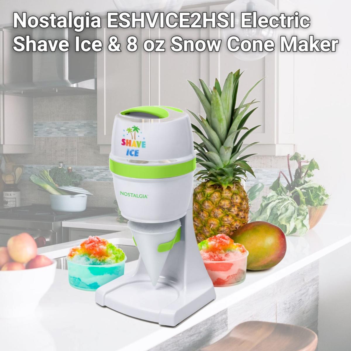 Picture of Nostalgia ESHVICE2HSI Electric Shave Ice & 8 oz Snow Cone Maker