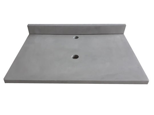 Eb-n3122lg 31 X 22 In. Concrete Counter Top With Back Splash - Light Gray