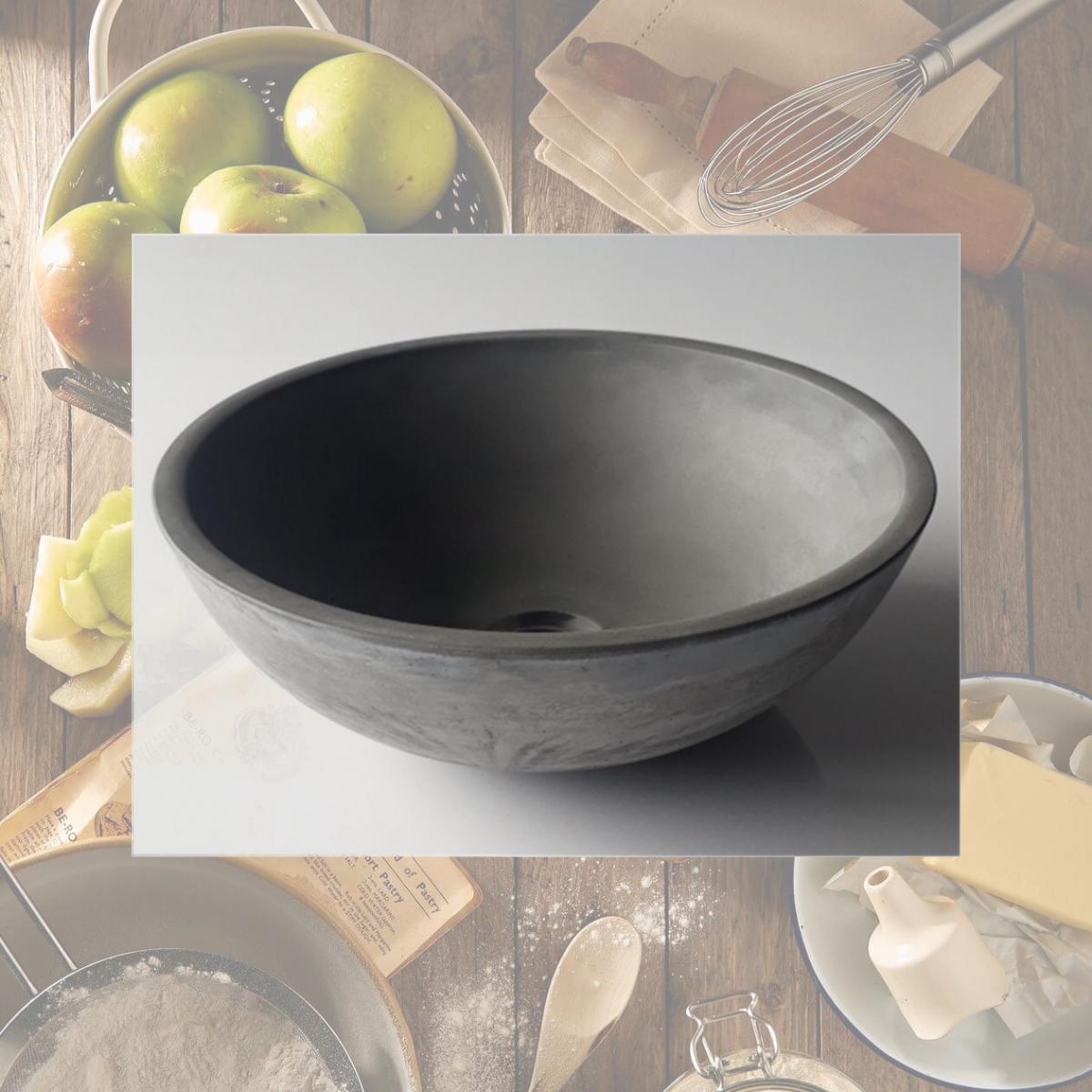Picture of Eden Bath EB-N003DG 14 in. Small Concrete Round Vessel Sink - Dark Gray