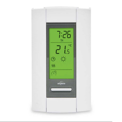 Double Pole Programmable Thermostat, White