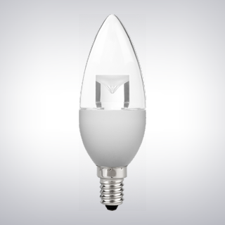 5 Watt Led Candelabra Base Light Bulb, White