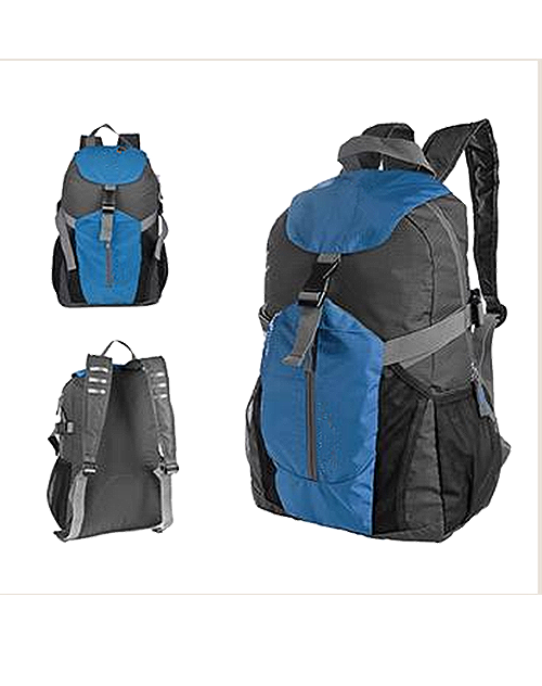158 19 X 12 X 6 In. Travelers Fold Up Backpack - Blue Grey