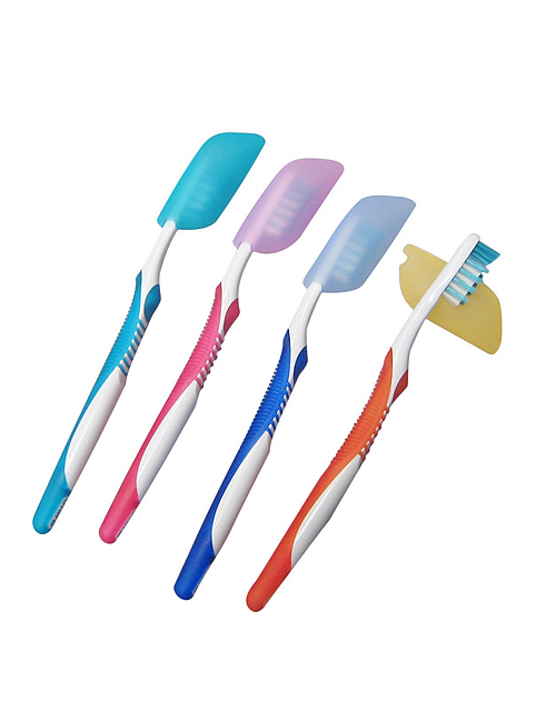 176 Silicon Toothbrush Covers Silicon, Multicolor - Set Of 4