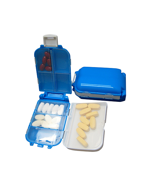 178 2.5 X 4 In. Travelers Compartment Pill Case - Blue