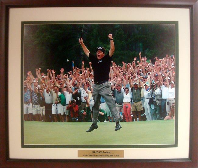 753466900055 Phil Mickelson Masters Victory Custom Frame - 11 X 14 In.