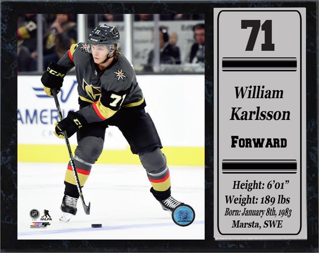 108-98 Andre Karlsson Vegas Golden Knights Stat Plaque Frame - 12 X 15 In.
