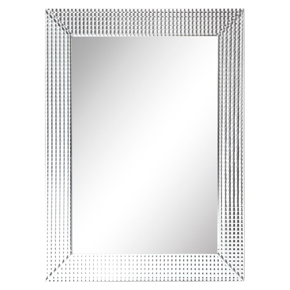 Mom-69100-4030 Bling Beveled Glass Mirrorsolid Wood Frame Covered With Beveled Prism Mirror Panels - 1 In. Beveled Center Mirror