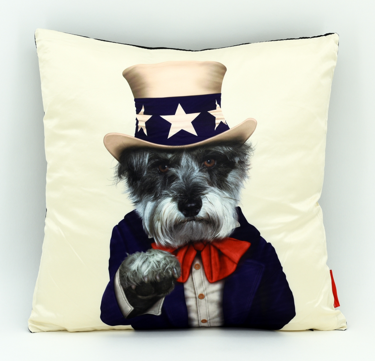 Prp-pr040-1818 Uncle Sam Pillow Pets Rock Faux Silk Decorative Pillow