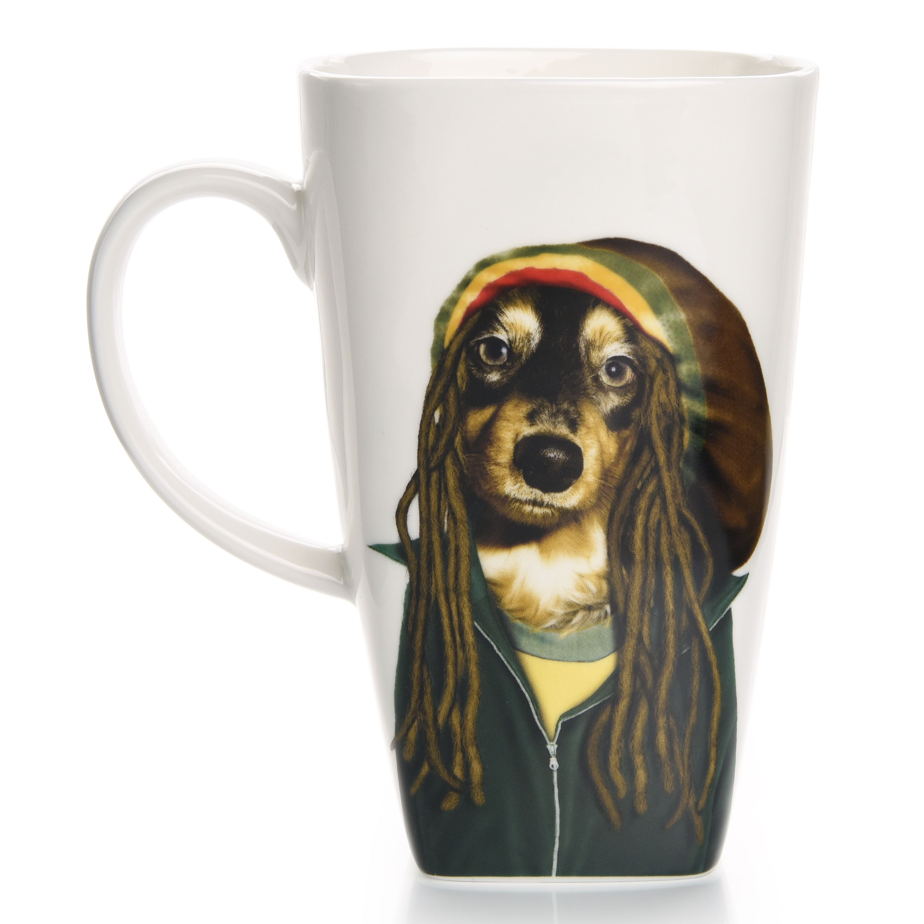 Mug-pr011-20 20 Oz Pets Rock Reggae Collectible Fine Bone China Coffee Mug - White