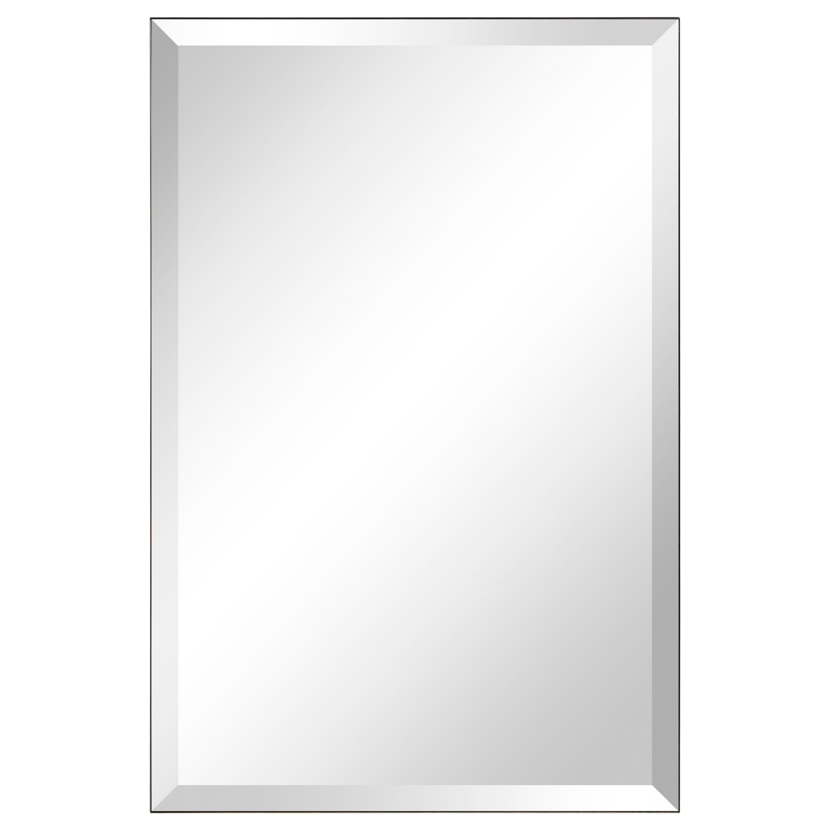 Flm-10010-2030 20 X 30 In. Frameless Wall Mirror With Beveled Prism Mirror Panels - 1 In. Beveled Edge
