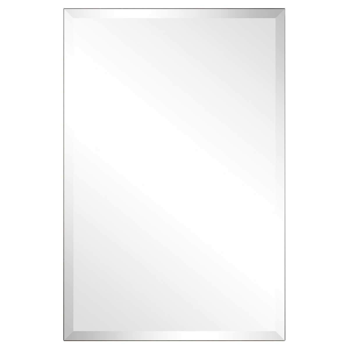 Flm-10010-2436 24 X 36 In. Frameless Wall Mirror With Beveled Prism Mirror Panels - 1 In. Beveled Edge