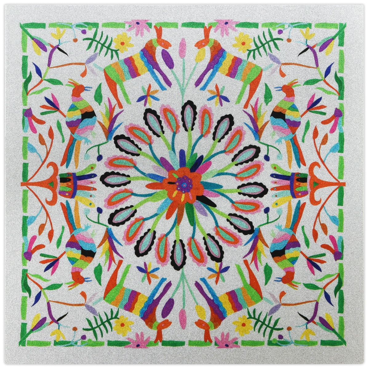 Egls-122573-3636 36 X 36 In. Colorful Abstract High Resolution Graphic Art Print On Wrapped Canvas Wall Art