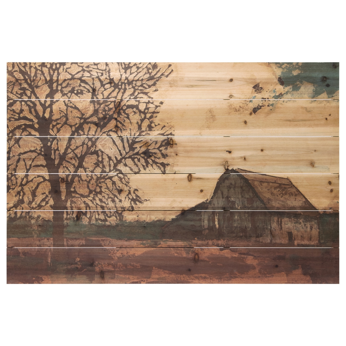 Adl-107691-2436 24 X 36 In. Erstwhile Barn Digital Print On Solid Wood Wall Art