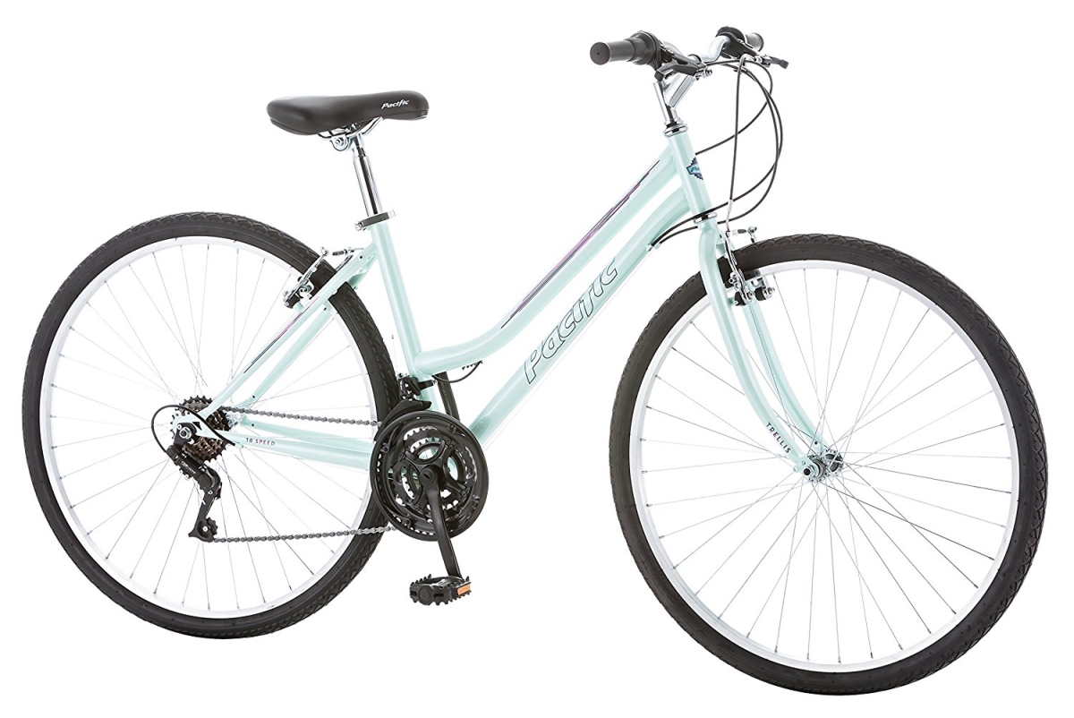 S 264017pb 700c Womens Trellis Hybrid Bicycle, Blue