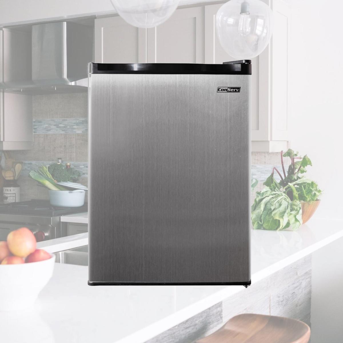 Picture of Equator Advanced Appliances CREF26SS Conserv 2.6 cu.ft. Compact Refrigerator-Stainless, Reversible Door
