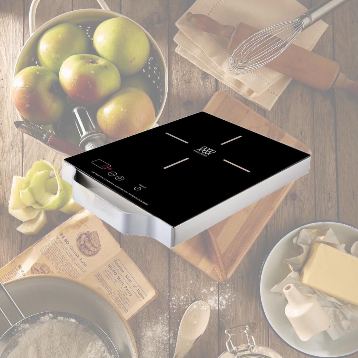 Picture of Equator Advanced Appliances PIC 100 - Black Equator 11inch Portable, Single-Burner Induction Cooktop - with Handle