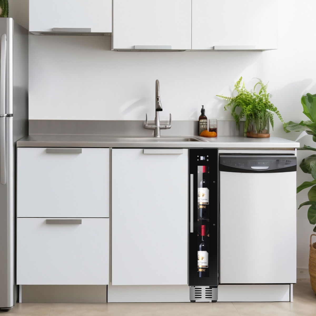 Picture of Equator Advanced Appliances WR 09 9 Bottles Wine Refrigerator 1-Zone Freestanding/Builtin 7 Color LED 110V - Black