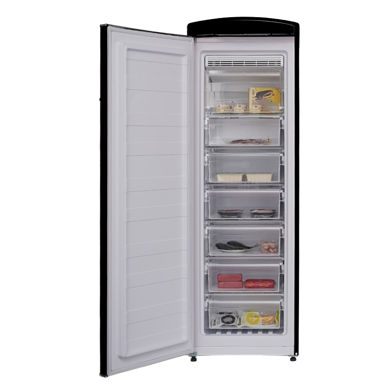 Picture of Equator Advanced Appliances FF 830 B 24 in. Classic 8.3 Cu. FT. Frost Free Retro Upright Freezer in Black