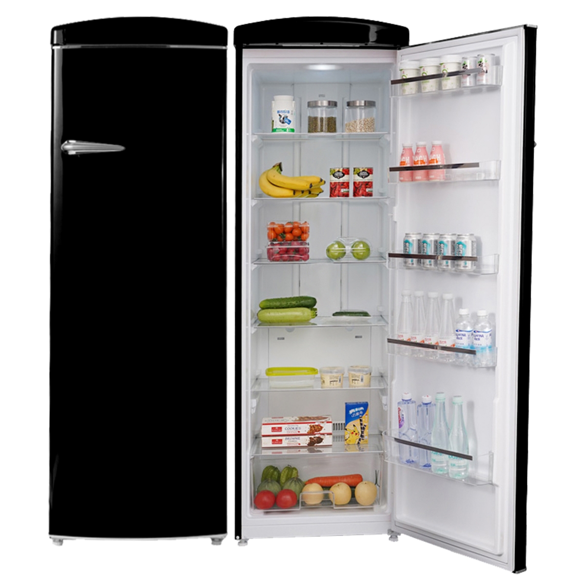 Picture of Equator Advanced Appliances RR 1100 B 24 in. 11 cu. ft. Classic Retro Single Door Refrigerator in Black