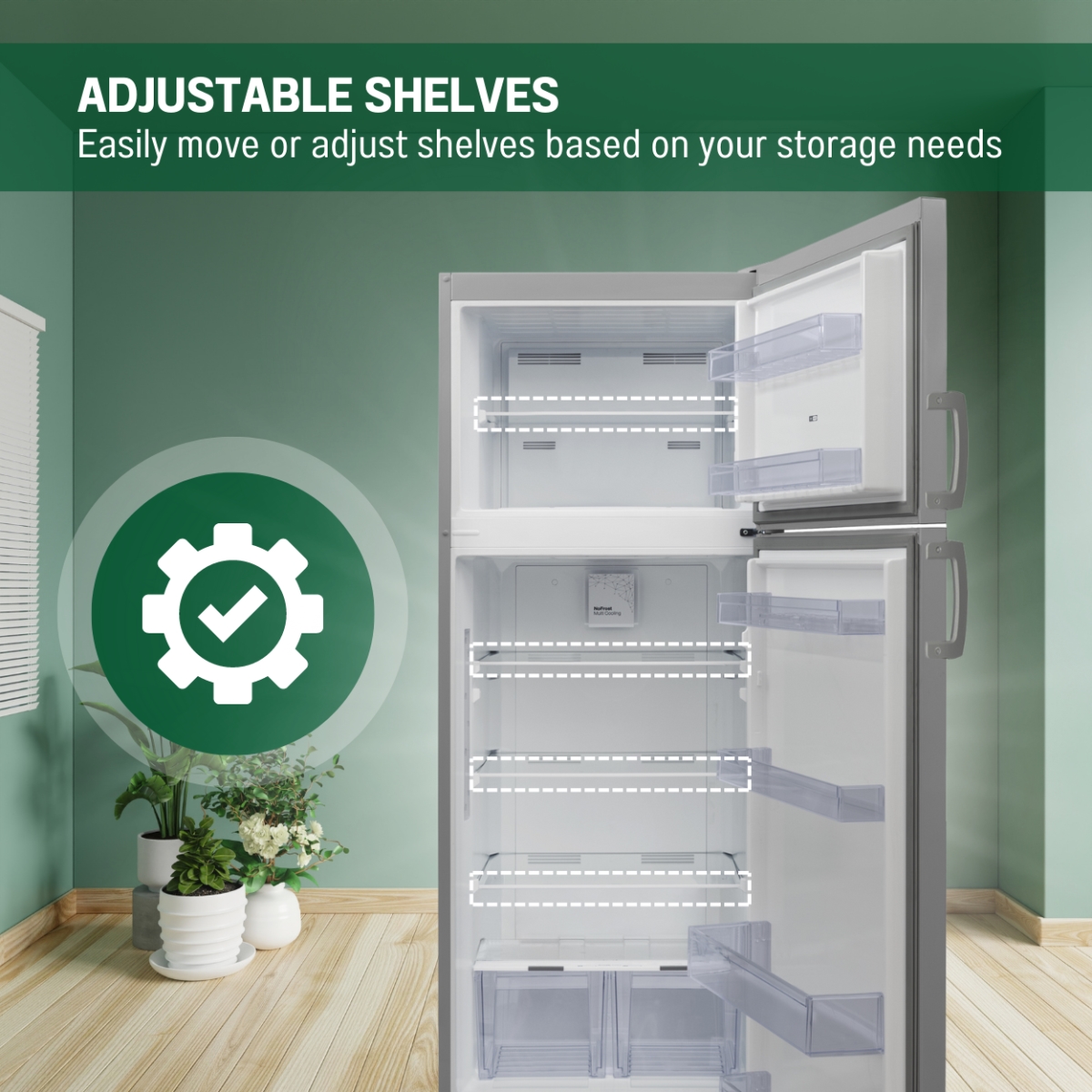 Picture of Equator Advanced AppliancesáRFá142áS Equator 14 cf Stainless Refrigerator-Freezer Top Mount Frost Free Energy Star Europe