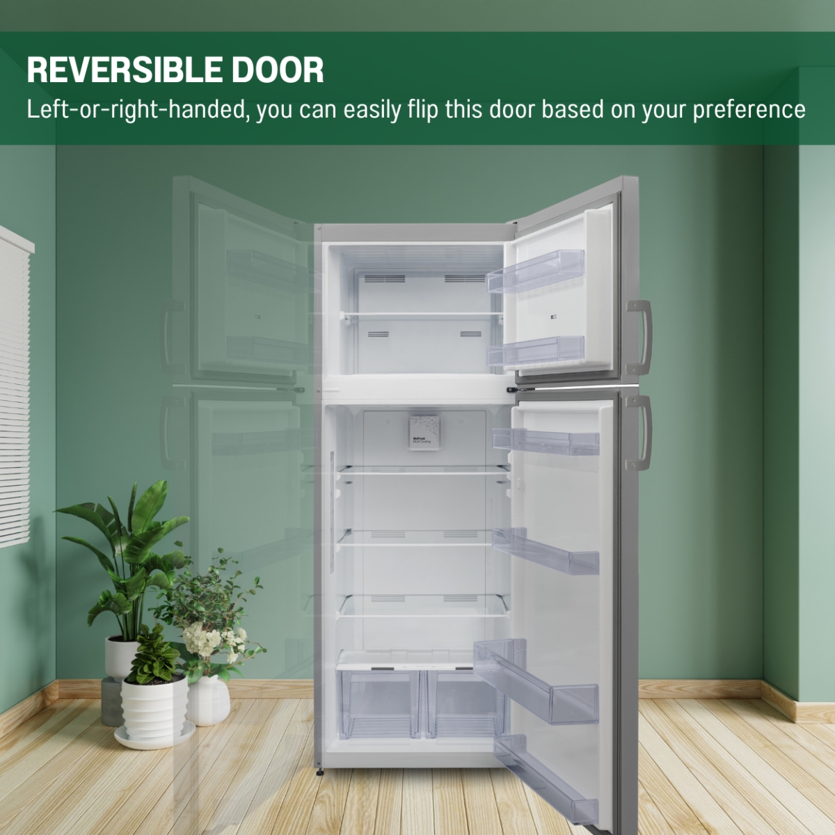 Picture of Equator Advanced AppliancesáRFá142áS Equator 14 cf Stainless Refrigerator-Freezer Top Mount Frost Free Energy Star Europe