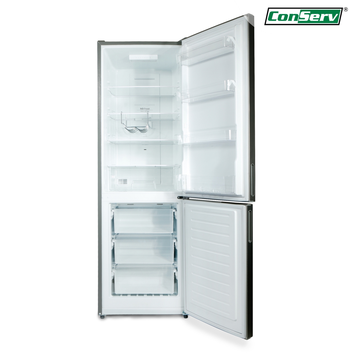 Picture of Equator Advanced Appliances MDRF359WE Conserv 24' Wide 10.8 cu.ft.Bottom Freezer Refrigerator Stainless