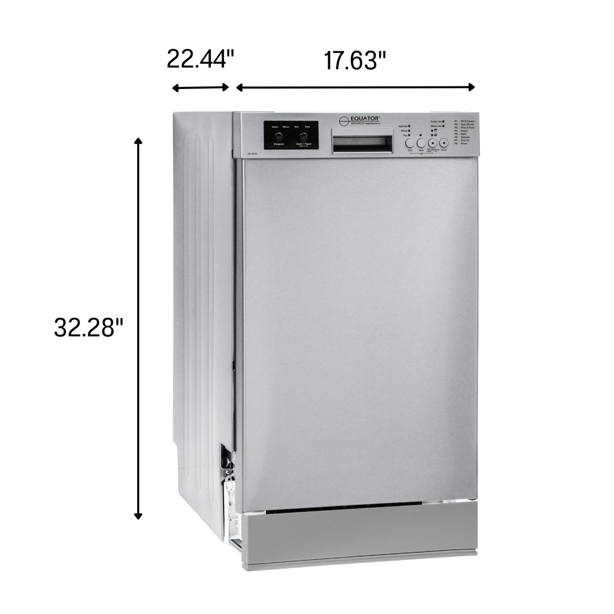 Picture of Equator 18 in.  Built-In Dishwasher w/ Front Control 10 Place Setting Made in Europe  Energy Star