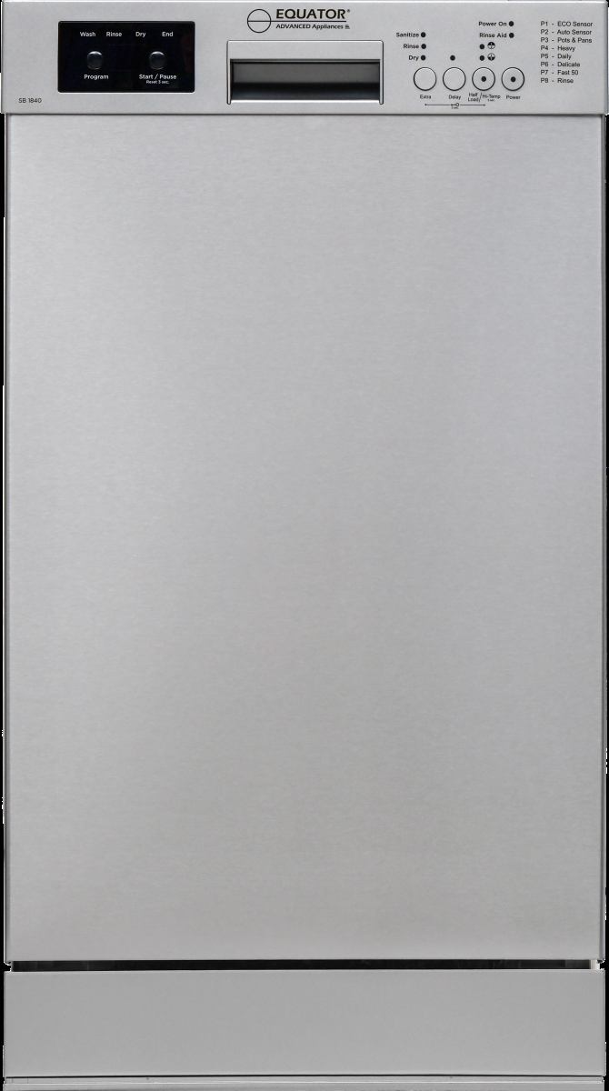 Picture of Equator 18 in. Built-In Dishwasher w/ Front Control 10 Place Setting Made in Europe  Energy Star