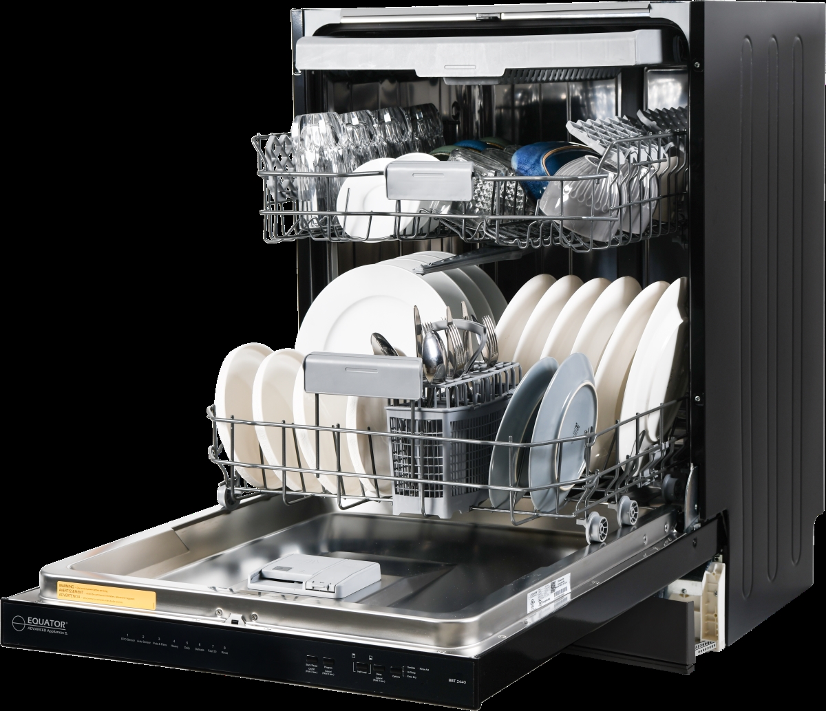 Picture of Equator Advanced AppliancesáBBT 2440 Equator 24 in.  Built-In Dishwasher w/ Top Control 15 Place Settings Made in Europe  Energy Star