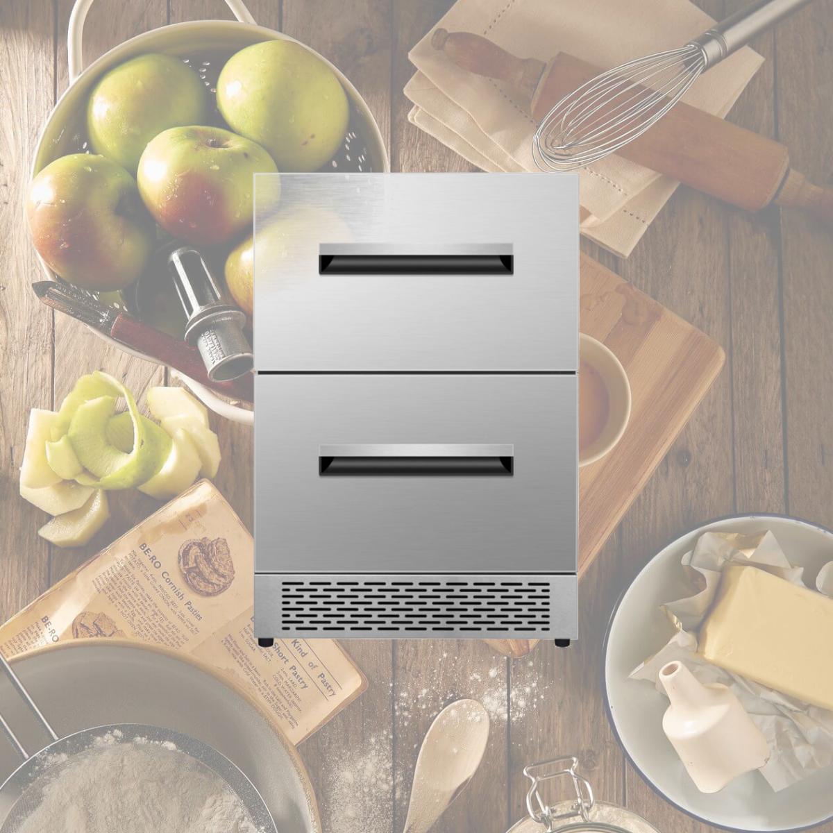 Picture of Equator Advanced Appliances DRFC 5292 Equator 24-in Convertible Ref/Freezer ADA FS/Builtin 2 Drawer Dual Temp Sabbath