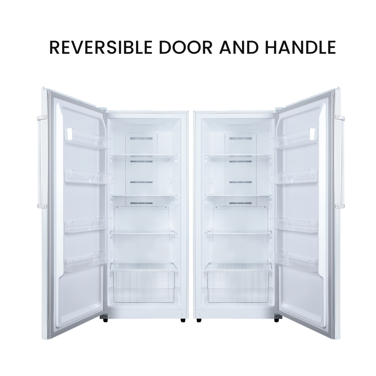 Picture of Equator Advanced Appliances FR1400 WREV Conserv 14cf Upright Freezer CONVERTIBLE REF Garage Ready E-Star 28in wide 110V