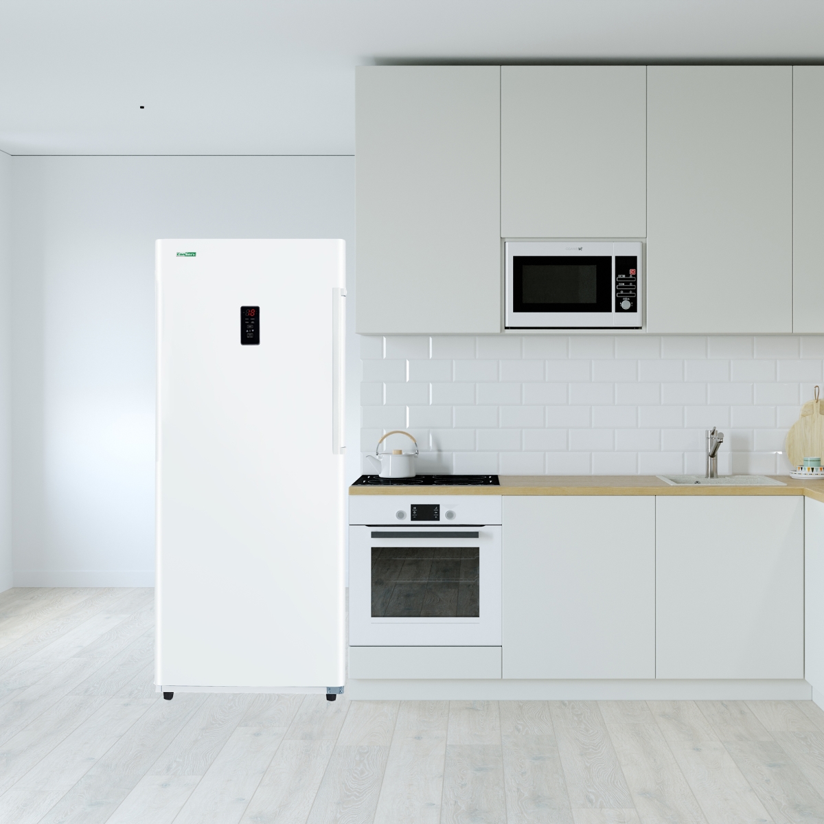 Picture of Equator Advanced Appliances FR1400 WREV Conserv 14cf Upright Freezer CONVERTIBLE REF Garage Ready E-Star 28in wide 110V