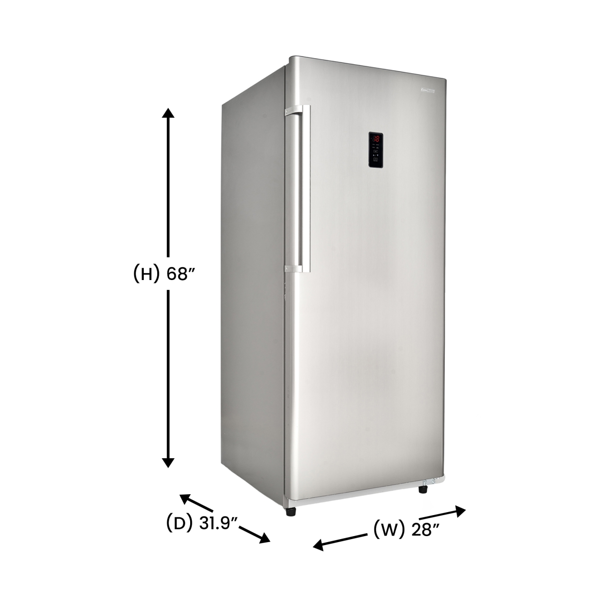 Picture of Equator Advanced Appliances FR1700 SREV Conserv 17cf Upright Freezer CONVERTIBLE REF Garage Ready E-Star 28in wide 110V