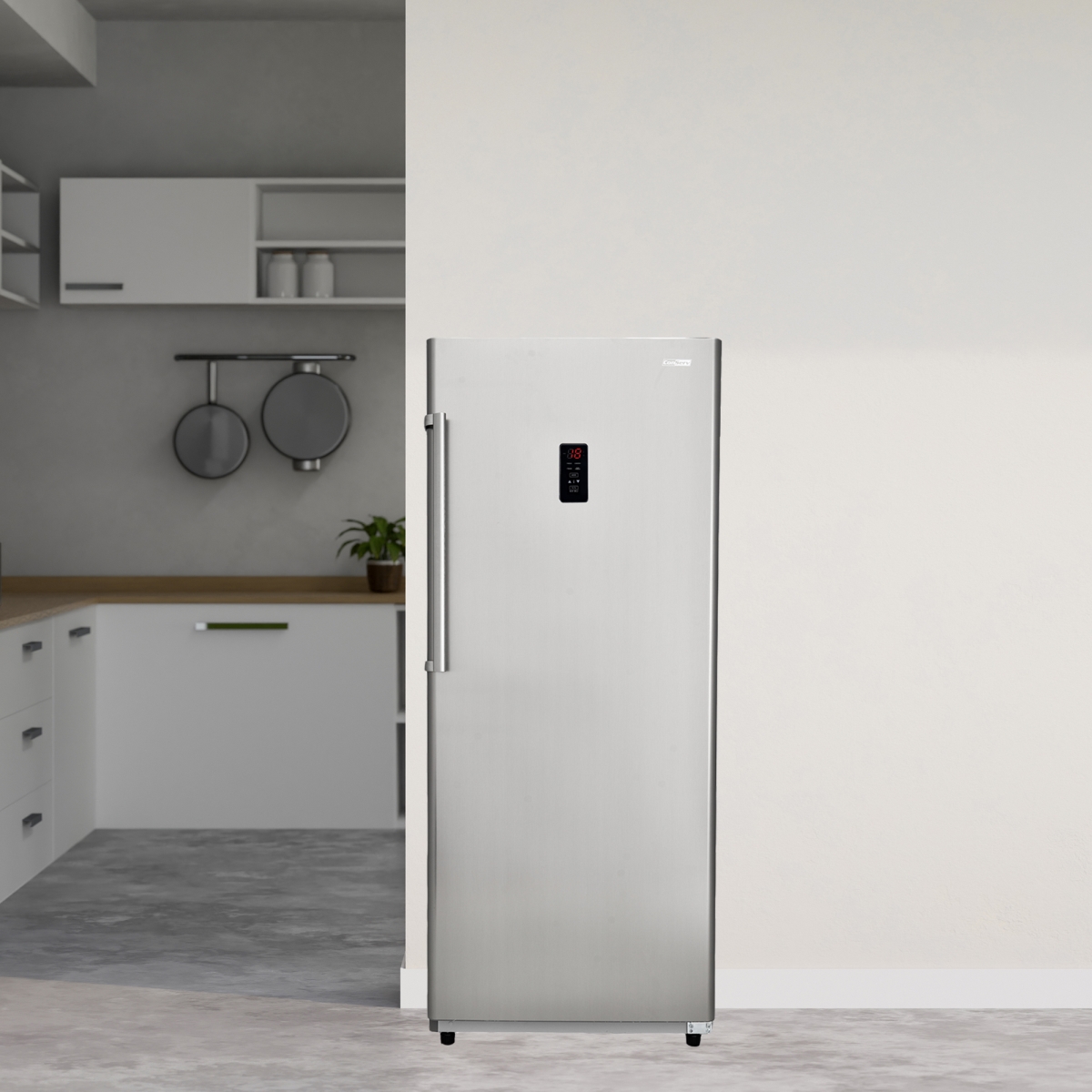 Picture of Equator Advanced Appliances FR1700 SREV Conserv 17cf Upright Freezer CONVERTIBLE REF Garage Ready E-Star 28in wide 110V
