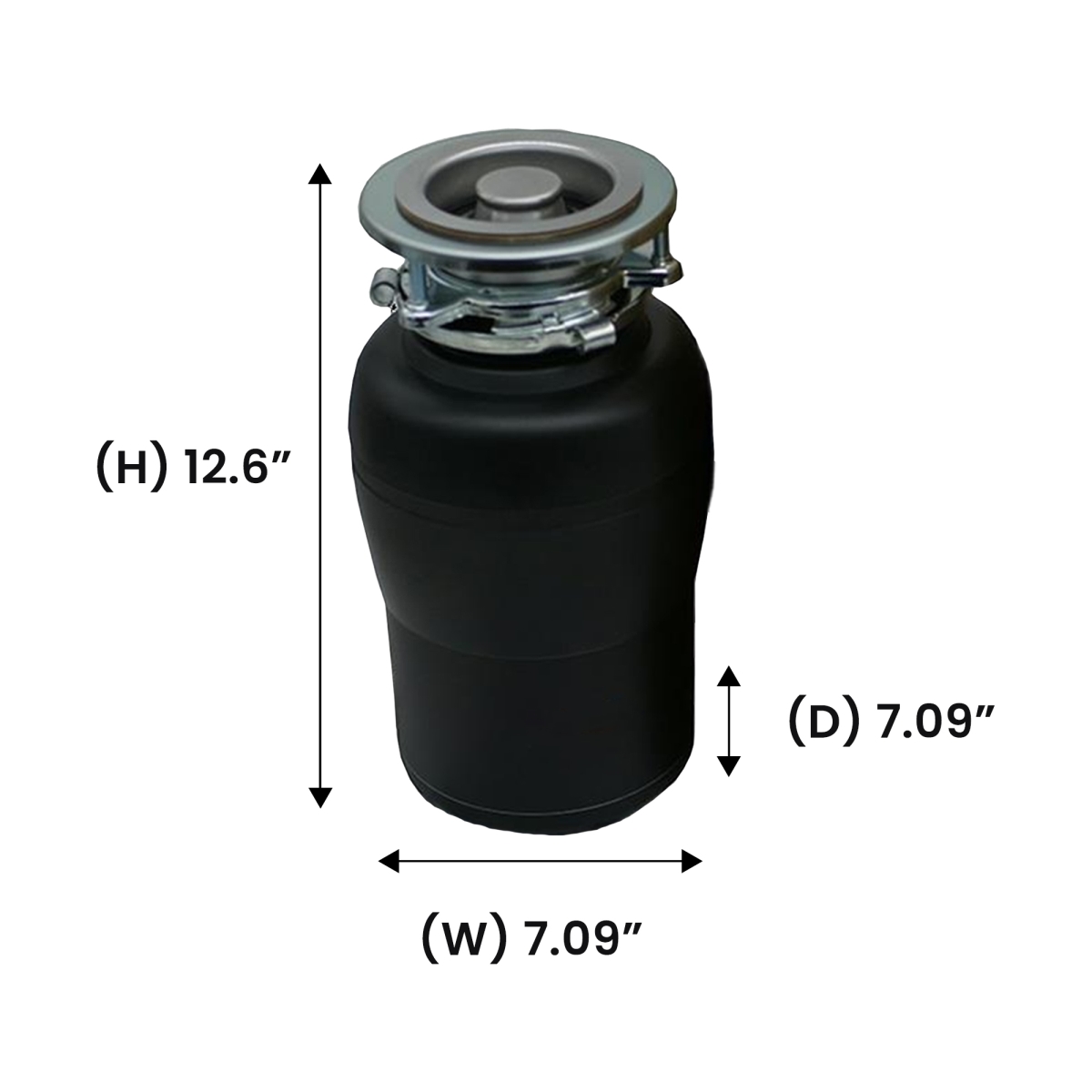 Picture of Equator Advanced Appliances GD 075 Equator Garbage Disposer 3/4HP ULTRA QUIET 65 dB 2 Stage Grinding 1700 rpm 110V