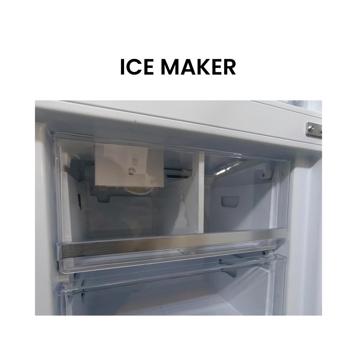 Picture of Equator Advanced Appliances RFI 1200 S Equator Bottom Mount Refrigerator-Freezer w/ICE MAKER Frost Free Reversible 110V