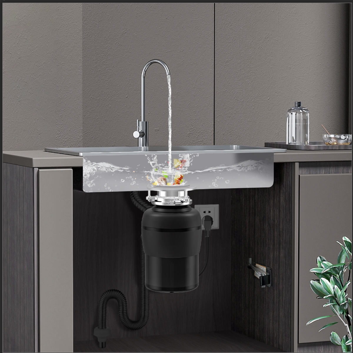 Picture of Equator Advanced Appliances WB 82+ GD 075 Equator 24 in Dishwasher 14 place + 3/4 HP Garbage Disposer QUIET 51dB 110V E-Star ADA